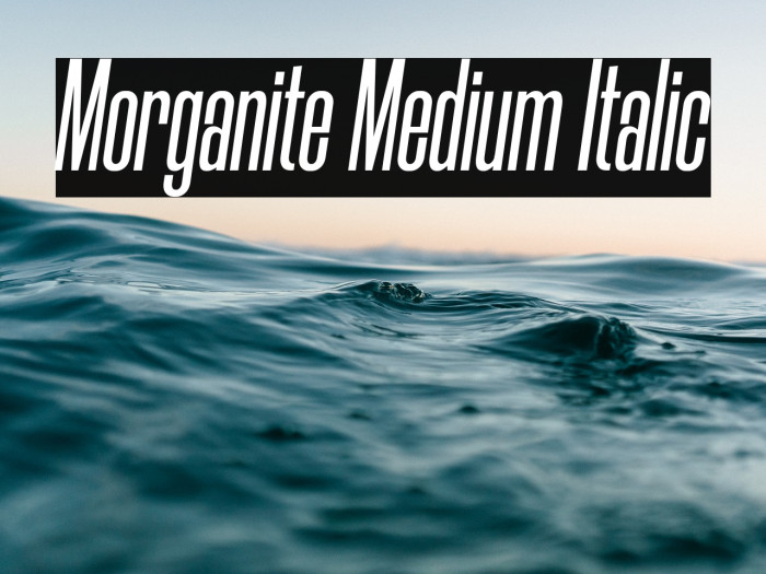 Morganite Medium Italic Example 1