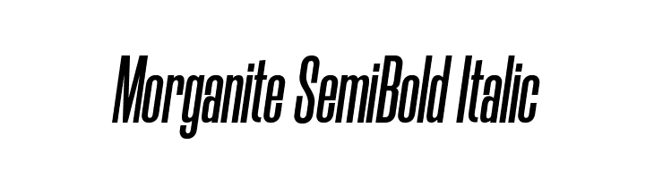 Morganite SemiBold Italic  les polices de caractères gratuit tlcharger
