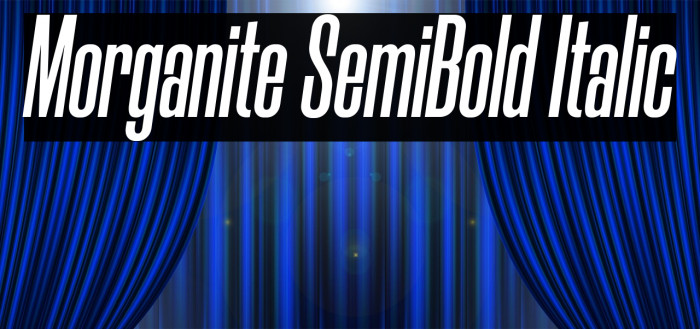 Morganite SemiBold Italic Font examples