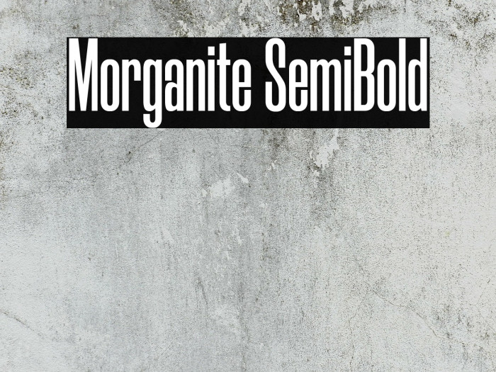 Morganite SemiBold Font examples