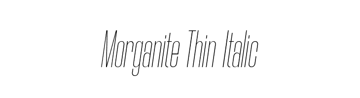 Morganite Thin Italic  Скачать бесплатные шрифты