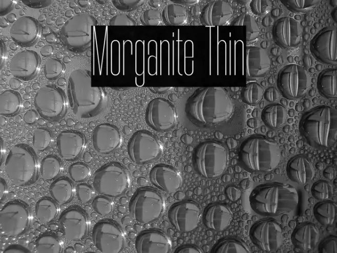 Morganite Thin Font examples