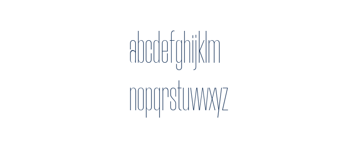 Morganite Thin Lowercase