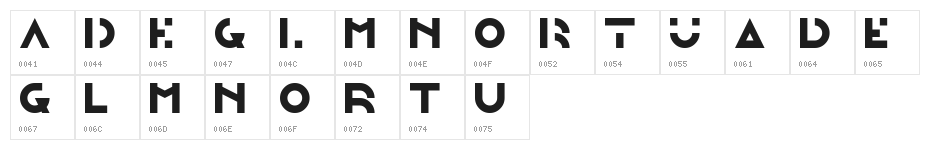 Morgante Regular Demo Character Map