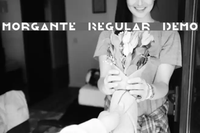 Morgante Regular Demo Font examples