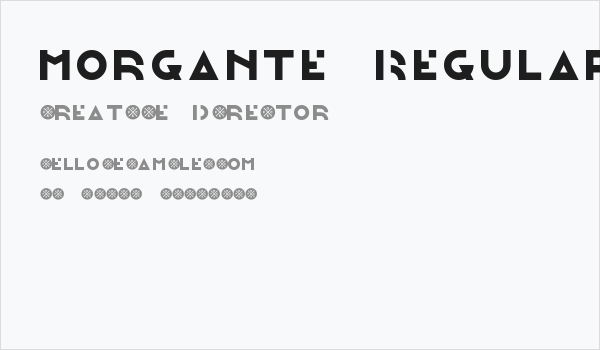 Morgante Regular Demo Business Card