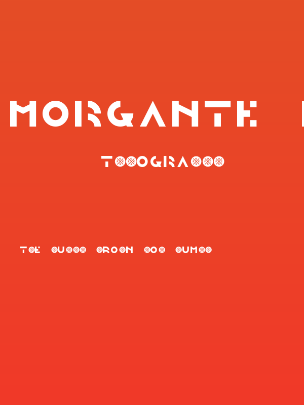 Morgante Regular Demo Poster