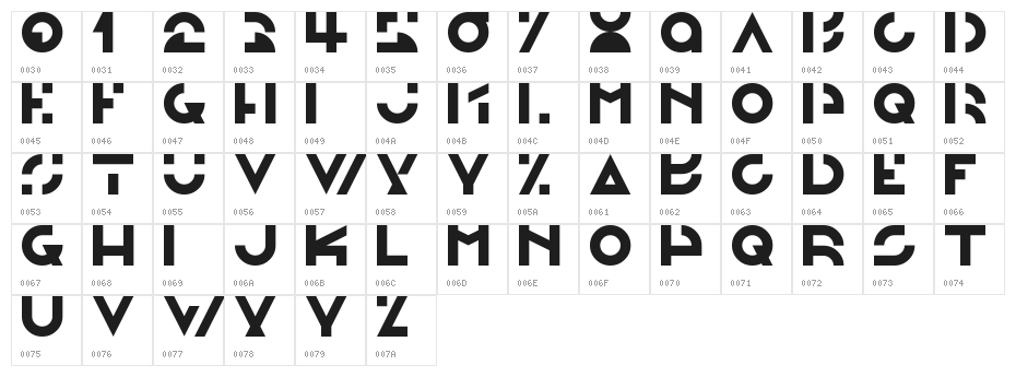 Morgante Regular Character Map