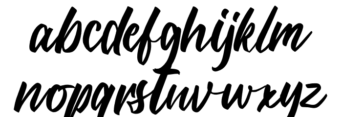 Morgen Font LOWERCASE