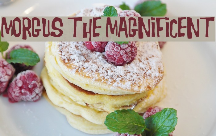 Morgus the Magnificent Font examples