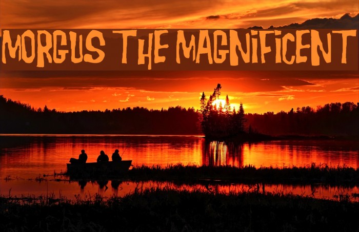 Morgus the Magnificent Font examples