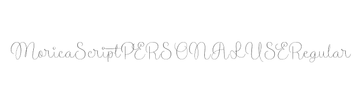 Morica Script PERSONAL USE Regular  免费字体下载