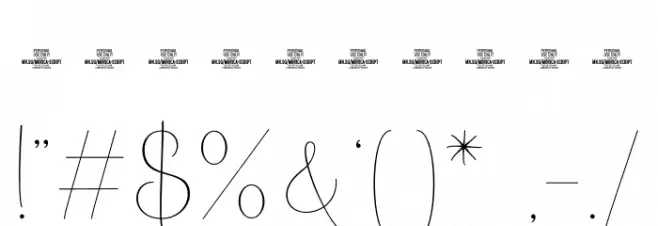 Morica Script PERSONAL USE Regular Font OTHER CHARS