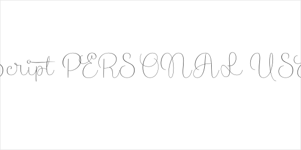 Morica Script PERSONAL USE Regular Logo