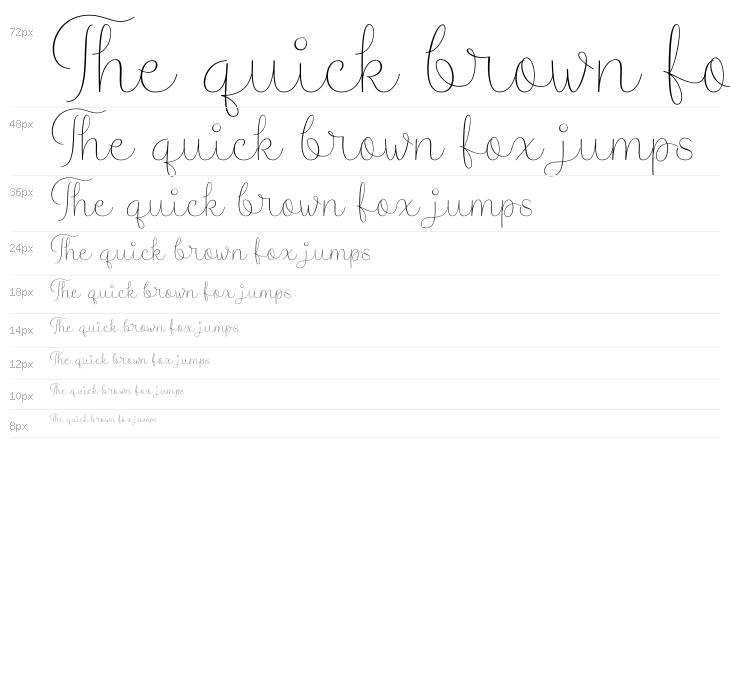 Morica Script PERSONAL USE Regular Waterfall