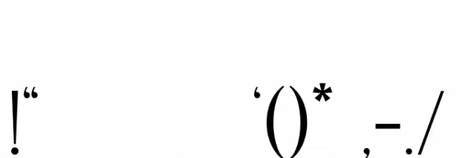 Mories Display Font OTHER CHARS