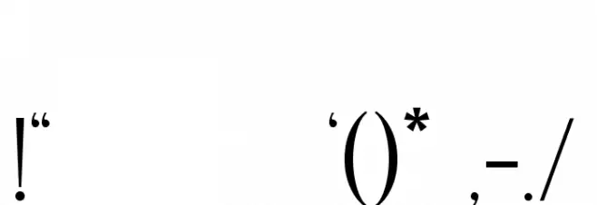 Mories Display Font OTHER CHARS