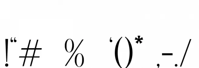 Mories Font OTHER CHARS