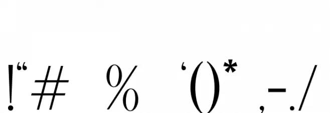 Mories Font OTHER CHARS