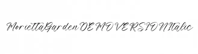 Morietta Garden DEMO VERSION Italic  Descarca Fonturi Gratis