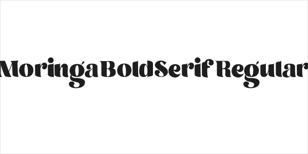 MoringaBoldSerifRegular Logo