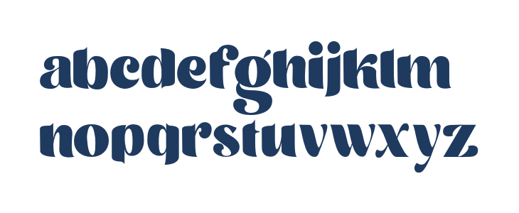 MoringaBoldSerifRegular Lowercase