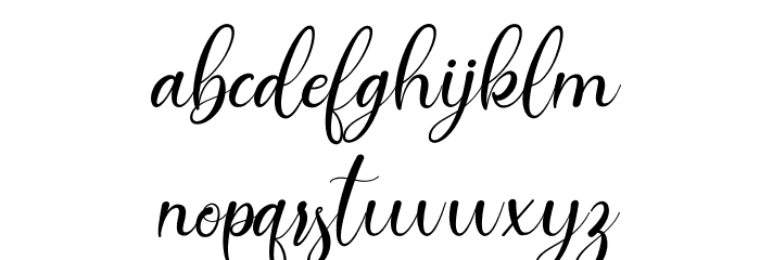 Morisita FREE Font LOWERCASE