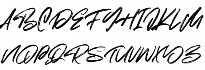 Moriss Ward Free Regular Schriftart Groß