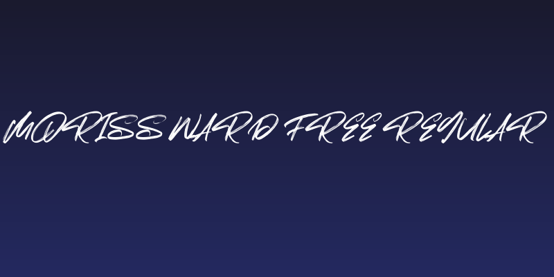 Moriss Ward Free Regular Social Header