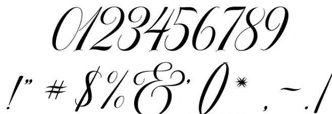 MoritzaScript Font OTHER CHARS