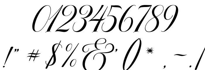 MoritzaScript Font OTHER CHARS