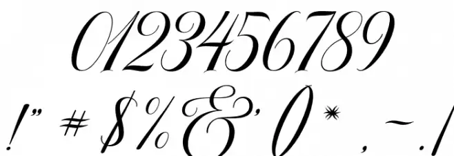 MoritzaScript Font OTHER CHARS