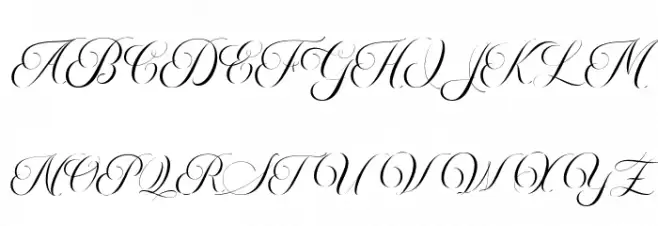 MoritzaScript Schriftart Groß