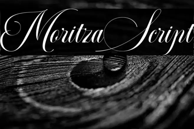 MoritzaScript Font examples