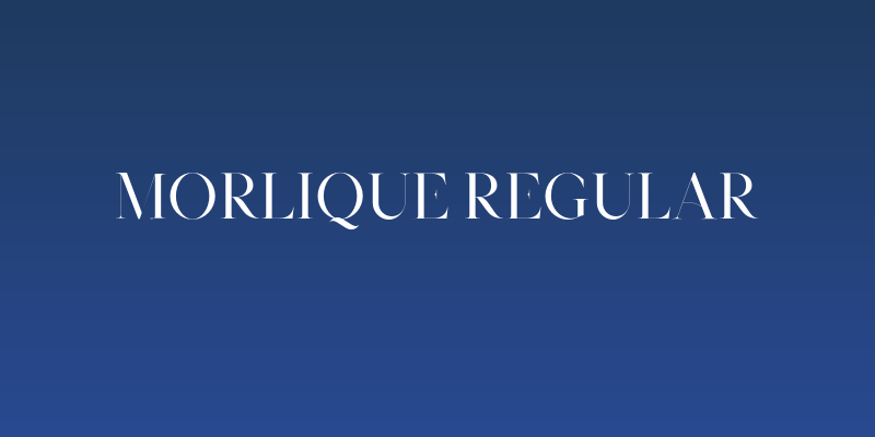 Morlique Regular Social Header