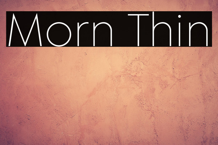Morn Thin Example 1