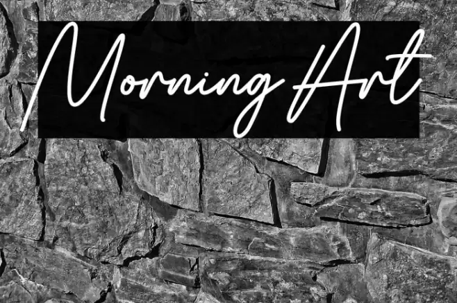 Morning Art Font examples