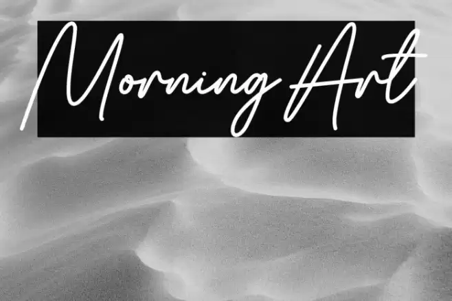 Morning Art Font examples