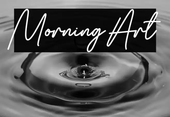 Morning Art Font examples