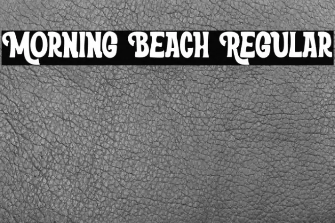 Morning Beach Regular Font examples