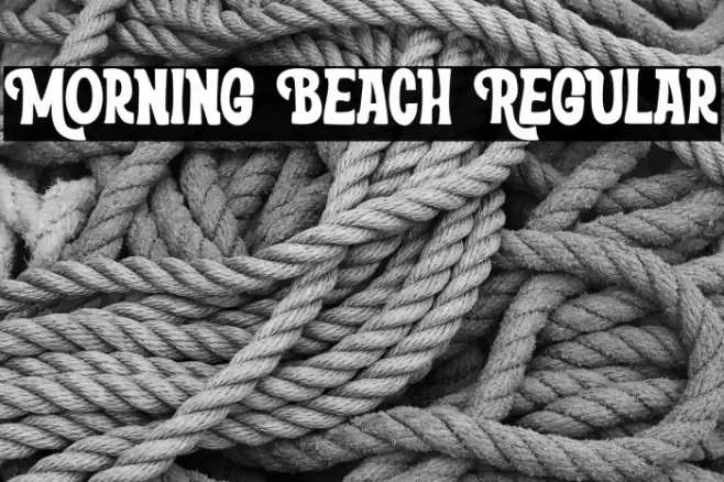 Morning Beach Regular Font examples