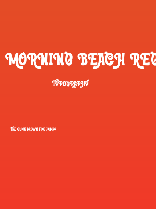 Morning Beach Regular Poster
