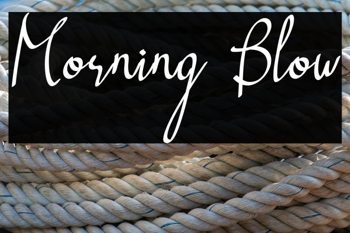 Morning Blow Example 1