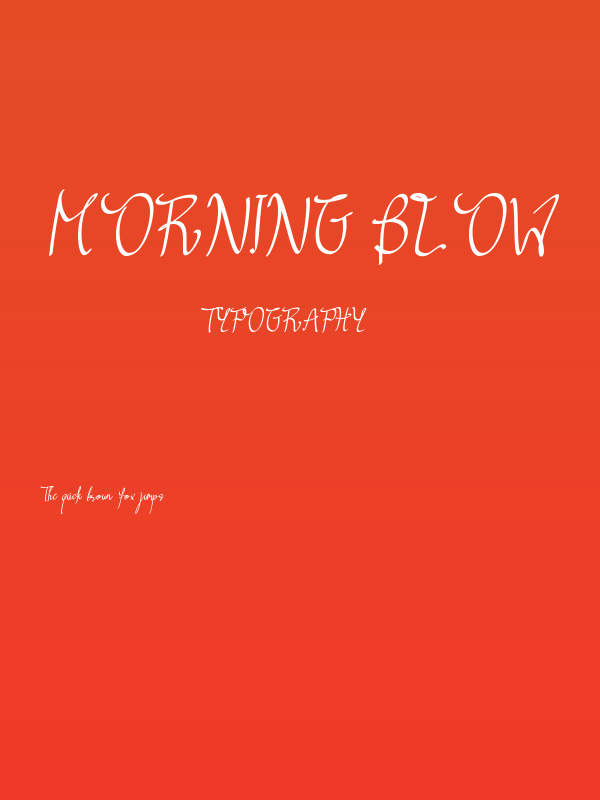Morning Blow Poster
