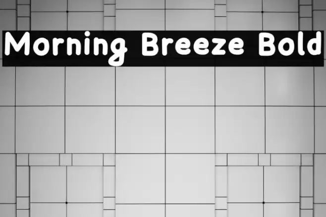 Morning Breeze Bold Font examples