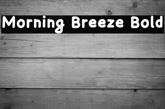 Morning Breeze Bold Font examples