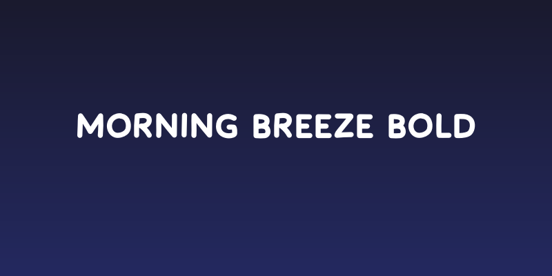 Morning Breeze Bold Social Header