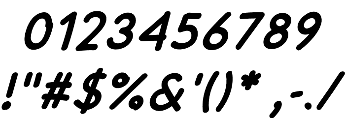 Morning Breeze Italic Font OTHER CHARS