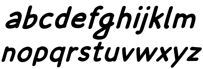 Morning Breeze Italic Font LOWERCASE