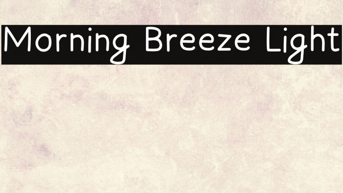 Morning Breeze Light Example 2